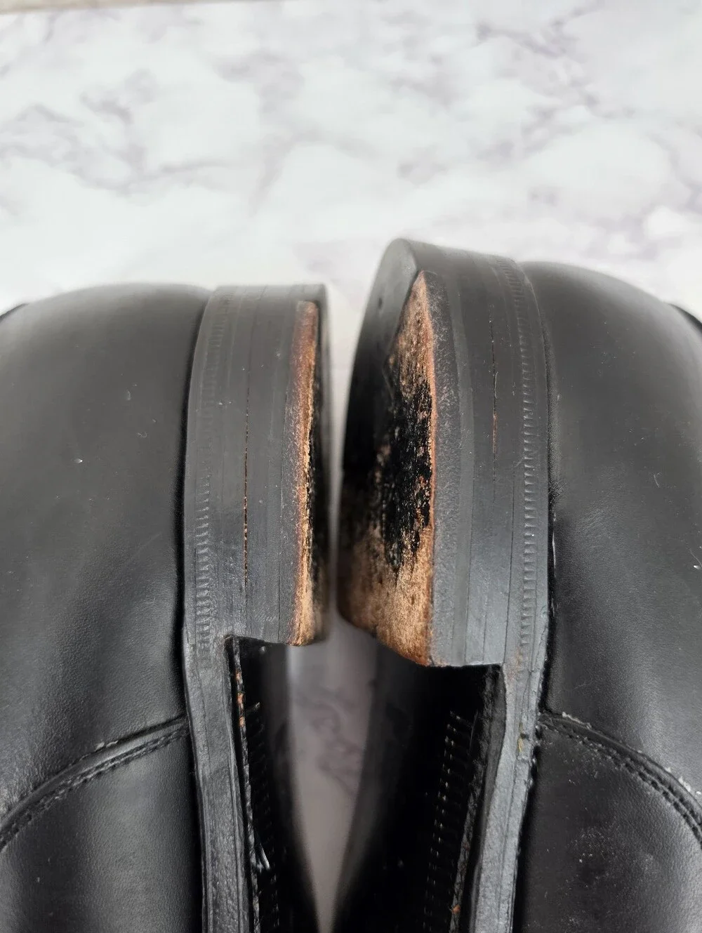 Alden 932 Plain Toe Bal Oxford Black Calf Leather Oxford Dress Shoes - Men